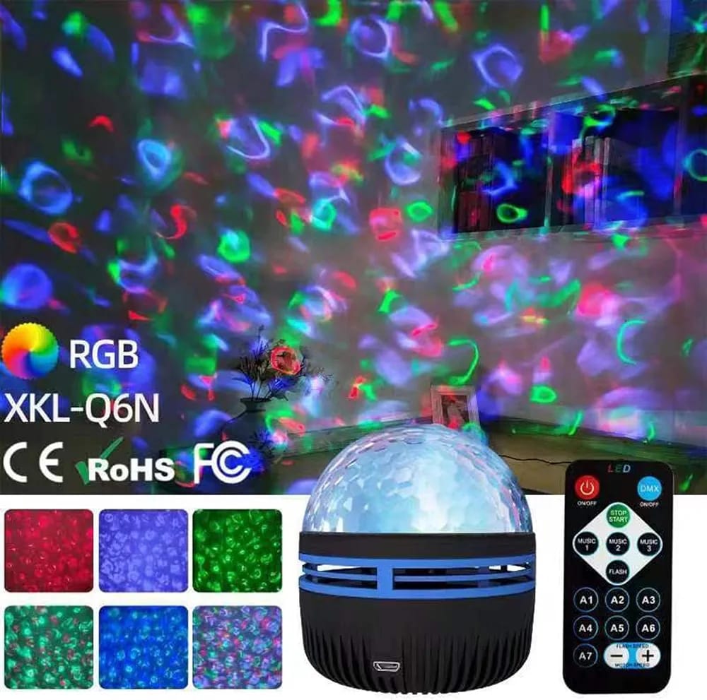 Northern Lights Aurora Galaxy Projector – Ocean Wave & Star LED Night Light with Remote Control