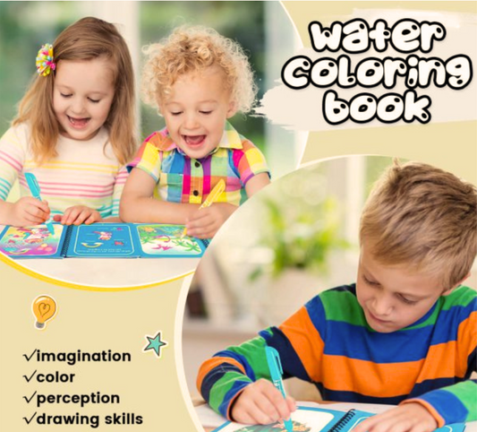 Water Magic Book Set (Pack of 4) – Reusable Water Painting Books for Kids | Summer Special Rs. 1000 + Free Delivery
